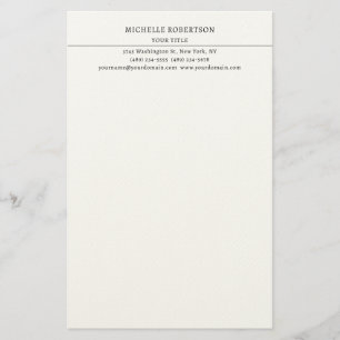 Minimalist Modern Professional Creative Stationery