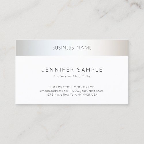 Minimalist Modern Professional Design Elegant Business Card