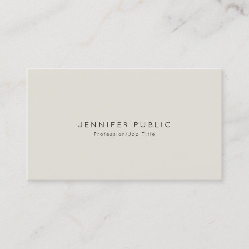 Minimalist Modern Professional Elegant Design Business Card