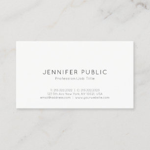 Minimalist Modern Professional Elegant Template Business Card