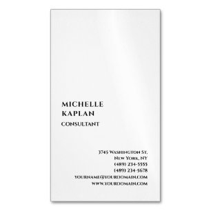 Minimalist Modern Professional Exclusive Business Card Magnet