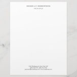 Minimalist Modern Professional Letterhead<br><div class="desc">You can change the fonts,  colors,  background with easy to use tool.</div>