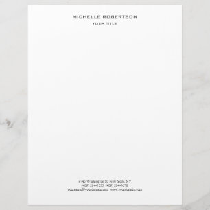 Minimalist Modern Professional Letterhead