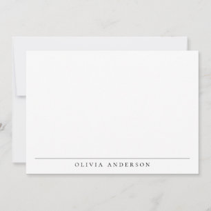 Minimalist Modern Professional Monogram Note Card