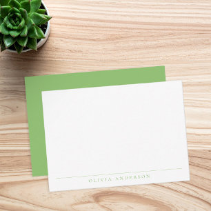 Minimalist Modern Professional Monogram Note Card
