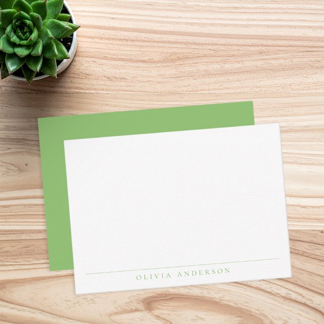 Minimalist Modern Professional Monogram Note Card (Creator Uploaded)