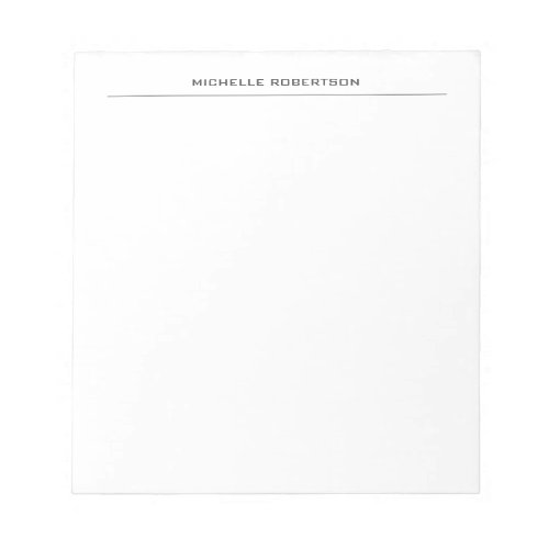 Minimalist Modern Professional Plain Simple Notepad