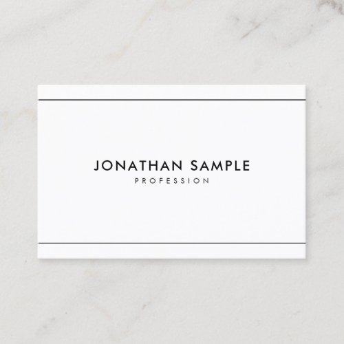 Minimalist Modern Professional Simple Template Business Card