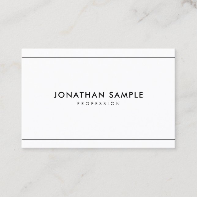 Minimalist Modern Professional Simple Template Business Card (Front)