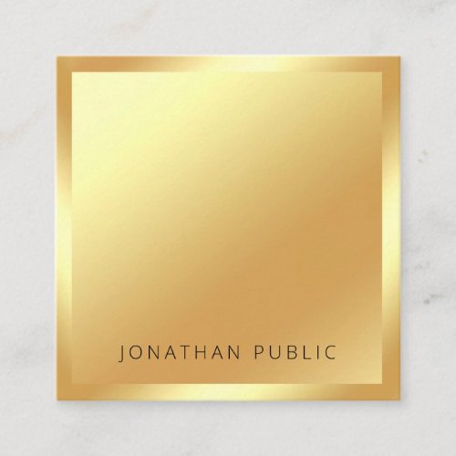 Minimalist Modern Professional Trendy Template Top Square Business Card