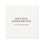 Minimalist Modern QR Code Square Business Card Minimalist Modern QR Code Square Business Card