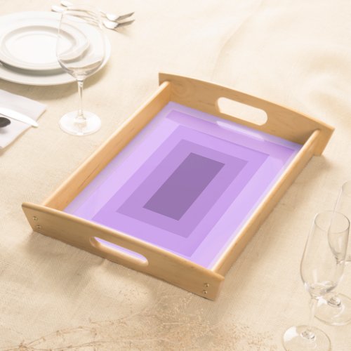 Minimalist Modern Rectangle Geometric Purple Lilac Serving Tray