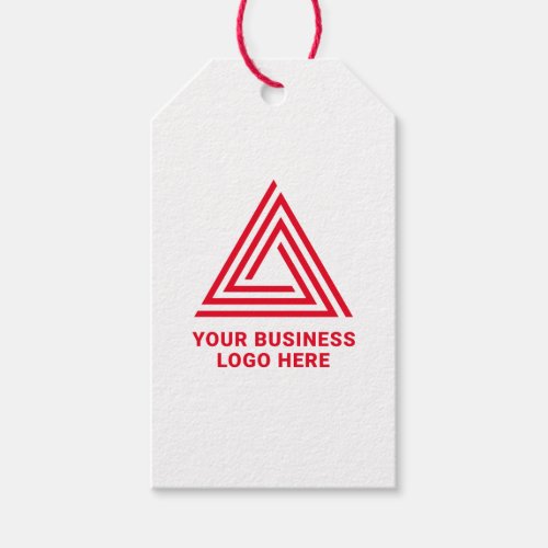 Minimalist Modern Red Business Logo Hang Tags