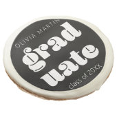 Minimalist modern retro Graduate design with name Sugar Cookie (Angled)