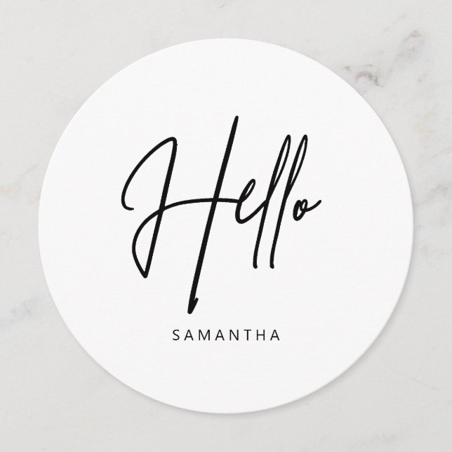 Minimalist Modern Round Menu (Front)