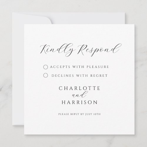 Minimalist Modern RSVP