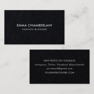 Minimalist Modern Rustic Kraft Paper Eco Black Business Card
