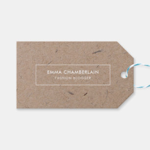 Minimalist Modern Rustic Kraft Paper Gift Tags