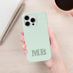 Minimalist Modern Sage Green Initial Monogram iPhone 12 Pro Case<br><div class="desc">Sage Green Minimalist Modern Initial Monogram Phone Case. Create your own personalized iPhone Case with custom initial name.</div>