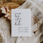 Minimalist Modern Save The Date Card<br><div class="desc">This is a modern minimalist wedding save the date invitation featuring a simple, elegant font pairing. All colors are editable // For matching items, please visit the "EMMA" collection in the Sincerely By Nicole Zazzle store. * If you like this design but don't see it available for something you are...</div>