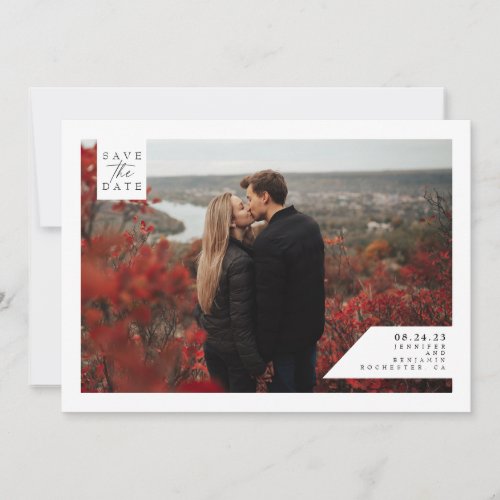 Minimalist Modern Save the Date Photo