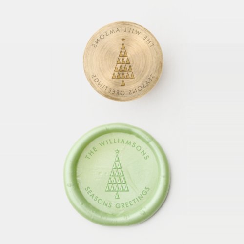 Minimalist Modern Scandi Simple Christmas Tree Wax Seal Stamp