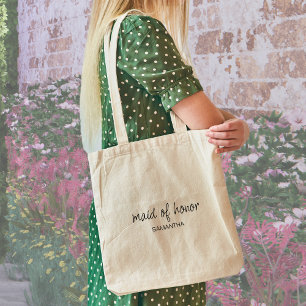 Minimalist Modern Script Bachelorette Party Tote Bag