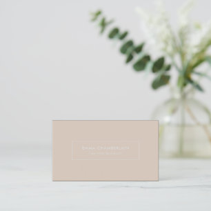 Minimalist Modern Simple Blush Pink Business Card