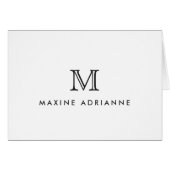 Minimalist Modern Simple Classic Monogram Initial (Front Horizontal)