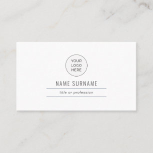 Minimalist Modern Simple Dusty Blue Business Card