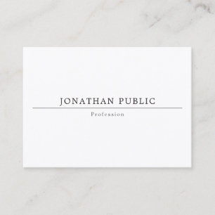 Minimalist Modern Simple Elegant Professional Business Card