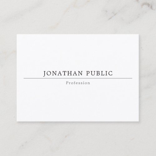 Minimalist Modern Simple Elegant Professional Business Card