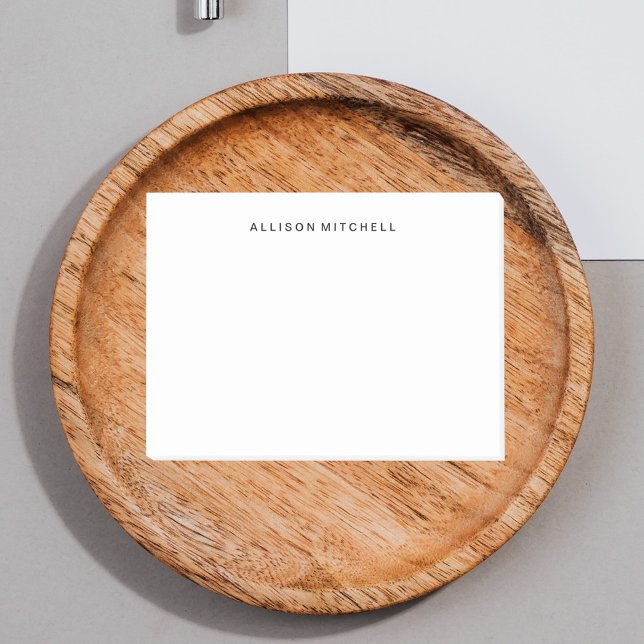 Minimalist Modern Simple Name Post-it Notes (Creator Uploaded)