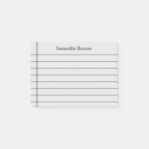 Minimalist Modern Simple Name Post_it Notes