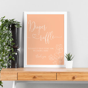 Minimalist Modern Simple Soft Peach Poster