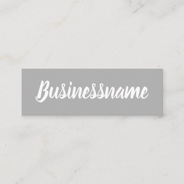 Minimalist modern simple trendy gray  loyalty card (Front)