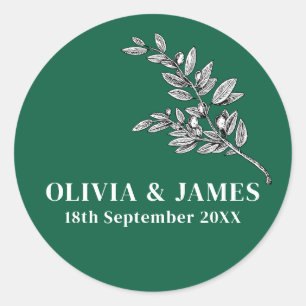 MINIMALIST MODERN SIMPLE WEDDING FAVOR STICKERS