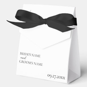 Minimalist Modern Simple Wedding Place Card Favor Boxes