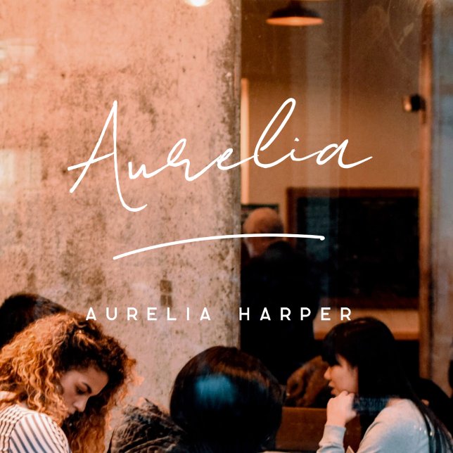 Minimalist Modern Small Business Signature Name Window Cling (Creator Uploaded)