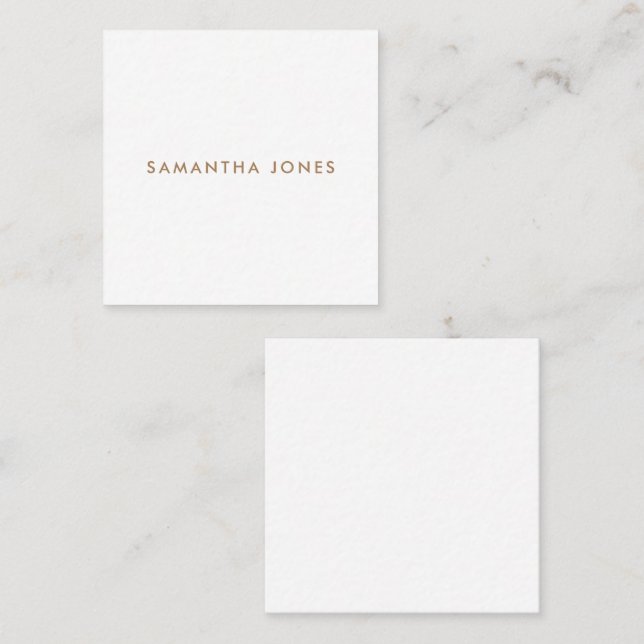 Minimalist Modern Square Business Card (Front/Back)