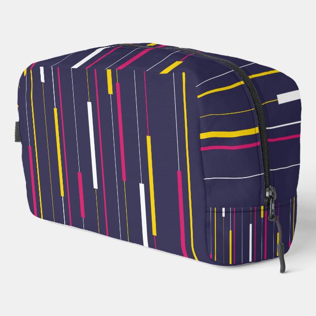 Minimalist Modern Stripes Cosmetic Bag (Right Corner)