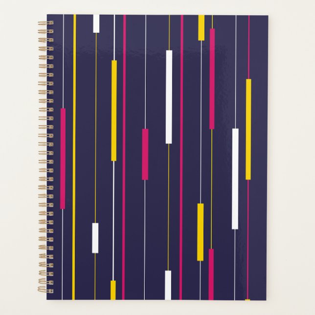 Minimalist Modern Stripes Planner (Front)