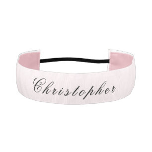 Minimalist Modern Stylish Blush Pink Custom Athletic Headband
