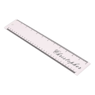 Minimalist Modern Stylish Blush Pink Custom  Ruler