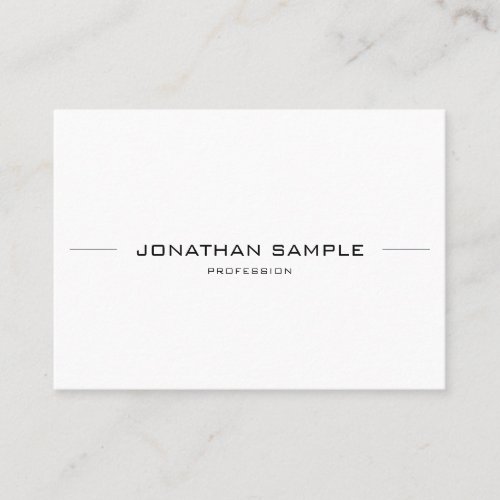 Minimalist Modern Stylish Simple Professional Chic Business Card