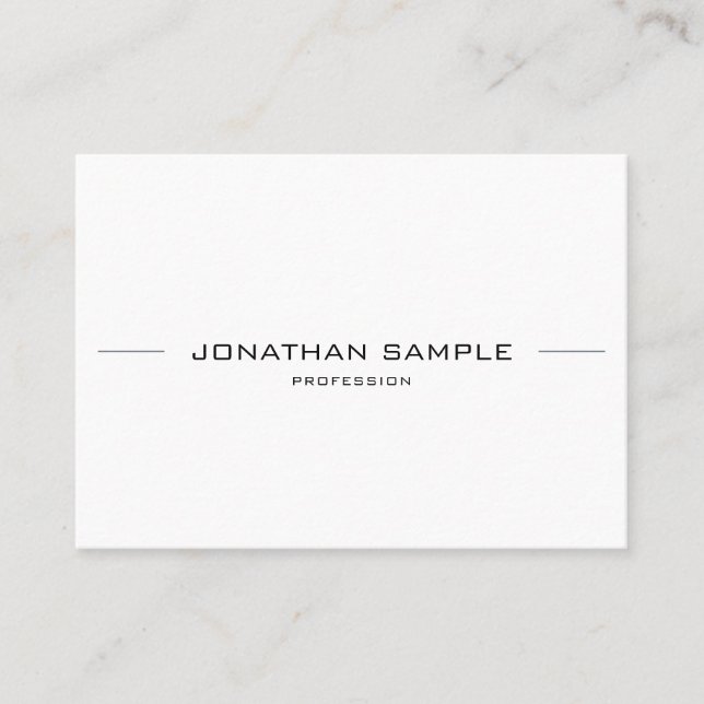 Minimalist Modern Stylish Simple Professional Chic Business Card (Front)