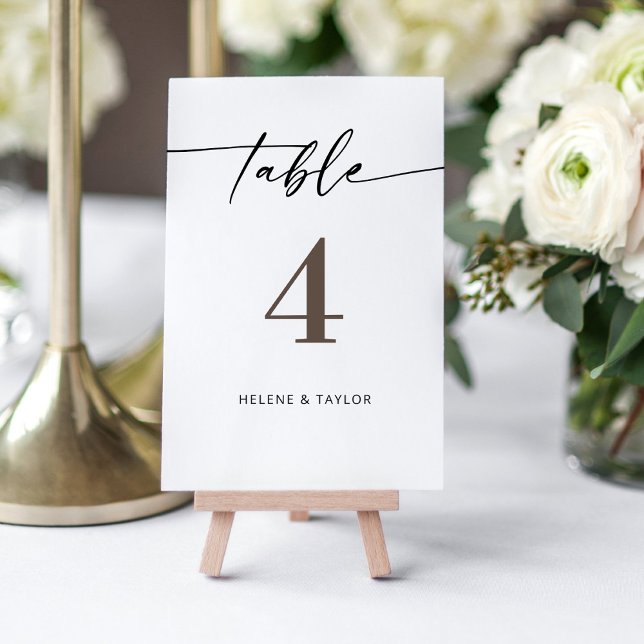 Minimalist Modern Table Number (Creator Uploaded)