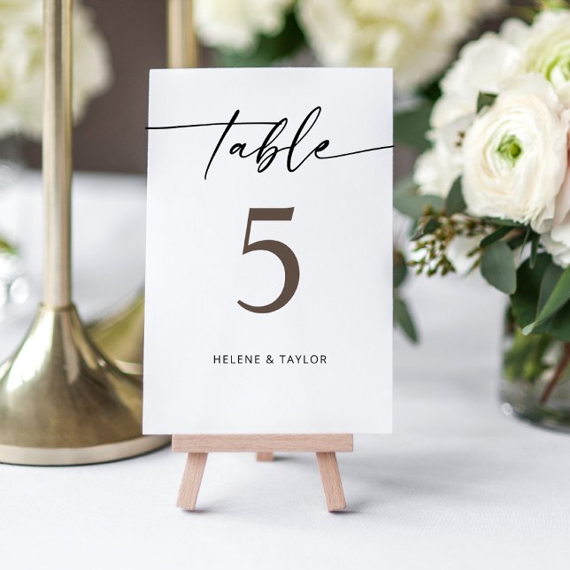 Minimalist Modern Table Number (Creator Uploaded)