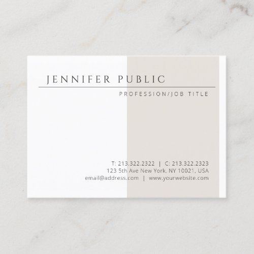 Minimalist Modern Template Simple Professional Business Card