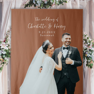 Minimalist Modern Terracotta  Boho Photo Backdrop